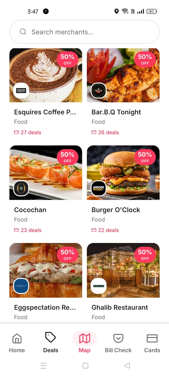 Latest Card Wise restaurant deals