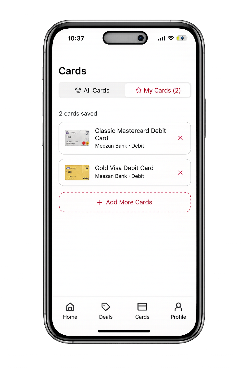 Card Wise unified omnisearch for finding restaurant and brand deals